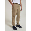 Dark Beige - Front - Mountain Warehouse Mens Trek Stretch Cargo Trousers