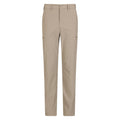 Dark Beige - Back - Mountain Warehouse Mens Trek Stretch Cargo Trousers