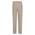 Dark Beige - Side - Mountain Warehouse Mens Trek Stretch Cargo Trousers