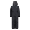 Black - Back - Mountain Warehouse Childrens-Kids Cloud All In One Waterproof Snowsuit