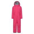 Pink - Front - Mountain Warehouse Childrens-Kids Cloud All In One Waterproof Snowsuit