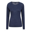 Navy - Front - Mountain Warehouse Womens-Ladies Merino II Thermal Top