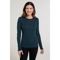 Teal - Front - Mountain Warehouse Womens-Ladies Merino II Thermal Top