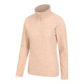 Light Beige - Side - Mountain Warehouse Womens-Ladies Snowdon Melange Fleece Top