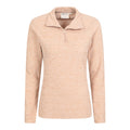 Light Beige - Lifestyle - Mountain Warehouse Womens-Ladies Snowdon Melange Fleece Top