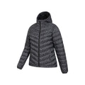 Grey - Side - Mountain Warehouse Womens-Ladies Seasons Printed Padded Jacket