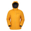 Mustard - Front - Mountain Warehouse Mens Henry II Extreme Down Filled Padded Jacket