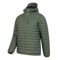 Dark Khaki - Side - Mountain Warehouse Mens Henry II Extreme Down Filled Padded Jacket