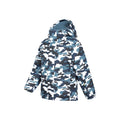 Blue-White-Yellow - Side - Mountain Warehouse Childrens-Kids Camouflage Ski Jacket Set