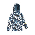 Blue-White-Yellow - Lifestyle - Mountain Warehouse Childrens-Kids Camouflage Ski Jacket Set