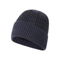 Navy - Lifestyle - Mountain Warehouse Mens Ribbed Faux Fur Lined Beanie