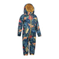 Royal Blue - Back - Mountain Warehouse Childrens-Kids Puddle Dinosaur Waterproof Rain Suit