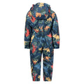 Royal Blue - Side - Mountain Warehouse Childrens-Kids Puddle Dinosaur Waterproof Rain Suit