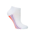 White-Purple-Orange - Side - Mountain Warehouse Childrens-Kids Trainer Socks (Pack of 5)