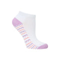 White-Purple-Orange - Pack Shot - Mountain Warehouse Childrens-Kids Trainer Socks (Pack of 5)