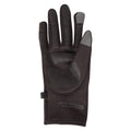 Black - Back - Mountain Warehouse Womens-Ladies Wind Resistant Fleece Lined Winter Gloves