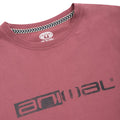 Burgundy - Side - Animal Mens Jacob Logo T-Shirt