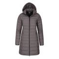 Dark Grey - Pack Shot - Mountain Warehouse Womens-Ladies Furnace Down Long Length Padded Jacket