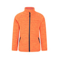 Orange - Front - Mountain Warehouse Childrens-Kids Snowdonia II Fleece Jacket