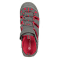 Red - Pack Shot - Mountain Warehouse Childrens-Kids Coastal Sports Sandals