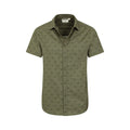 Green - Pack Shot - Mountain Warehouse Mens Preston Illustration Shirt