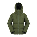 Khaki Green - Front - Mountain Warehouse Womens-Ladies Cosy Extreme Short Down Jacket