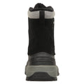 Black - Back - Mountain Warehouse Mens Snowdon Extreme Suede Snow Boots