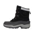 Black - Side - Mountain Warehouse Mens Snowdon Extreme Suede Snow Boots