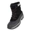 Black - Front - Mountain Warehouse Mens Snowdon Extreme Suede Snow Boots