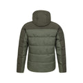 Khaki Green - Back - Mountain Warehouse Mens Shock Padded Jacket