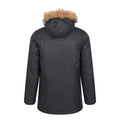 Black - Back - Mountain Warehouse Mens Gorge II Long Jacket