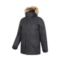 Black - Side - Mountain Warehouse Mens Gorge II Long Jacket