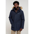 Navy - Front - Mountain Warehouse Mens Gorge II Long Jacket