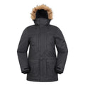 Black - Front - Mountain Warehouse Mens Gorge II Long Jacket