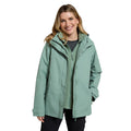 Light Khaki - Close up - Mountain Warehouse Womens-Ladies Fell II 3 In 1 Jacket