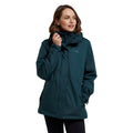 Dark Green - Close up - Mountain Warehouse Womens-Ladies Fell II 3 In 1 Jacket