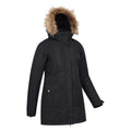 Black - Side - Mountain Warehouse Womens-Ladies Tarka II Long Padded Jacket