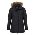 Black - Pack Shot - Mountain Warehouse Womens-Ladies Tarka II Long Padded Jacket