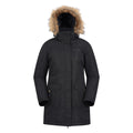 Black - Front - Mountain Warehouse Womens-Ladies Tarka II Long Padded Jacket