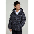 Charcoal - Front - Mountain Warehouse Childrens-Kids Seasons Watercolour Padded Jacket