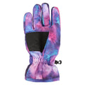 Dark Purple - Back - Mountain Warehouse Childrens-Kids Printed Ski Gloves