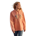 Pink - Side - Animal Womens-Ladies Maya Graphic Print Organic Hoodie