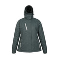 Jet Black - Close up - Mountain Warehouse Womens-Ladies Bracken Extreme 3 in 1 Waterproof Jacket