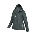 Green - Back - Mountain Warehouse Womens-Ladies Bracken Extreme 3 in 1 Waterproof Jacket