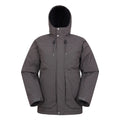 Dark Grey - Front - Mountain Warehouse Mens Coastline Borg Waterproof Jacket