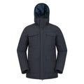 Blue - Front - Mountain Warehouse Mens Concord Extreme Down Long Length Jacket