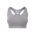 Charcoal - Front - Mountain Warehouse Womens-Ladies Anti-Chafe Seamless Sports Bra