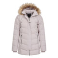 Light Beige - Pack Shot - Mountain Warehouse Womens-Ladies Isla II Long Down Jacket