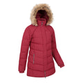 Rust - Back - Mountain Warehouse Womens-Ladies Isla II Long Down Jacket