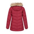 Rust - Side - Mountain Warehouse Womens-Ladies Isla II Long Down Jacket